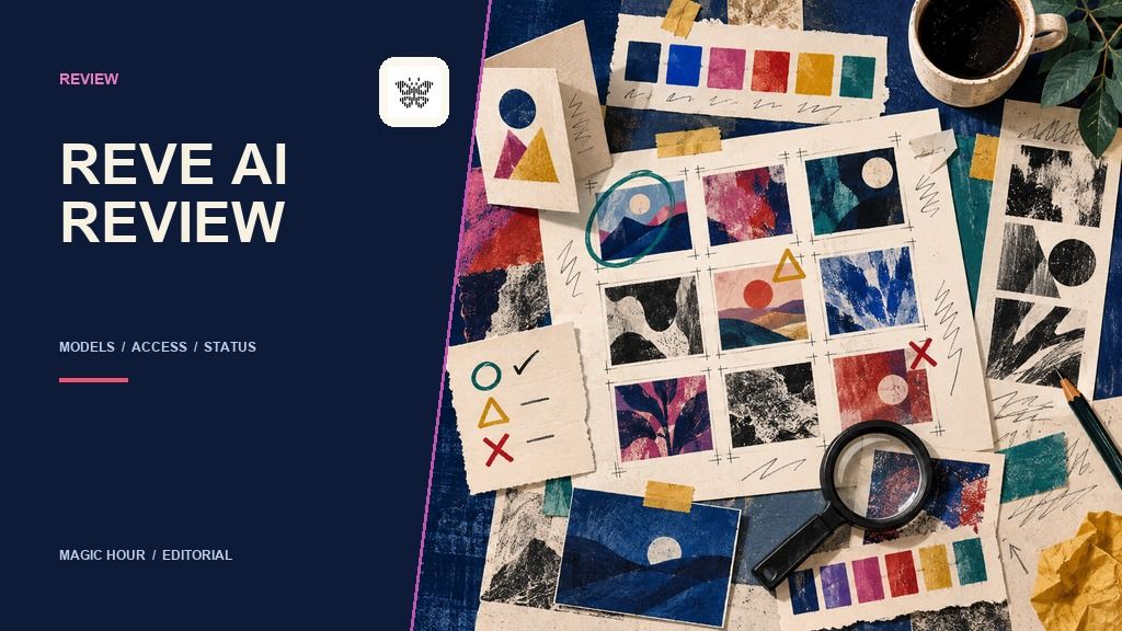 Art-school critique desk illustrating a practical Reve AI image review