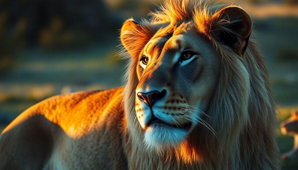 AI-generated image of a photorealism lion.