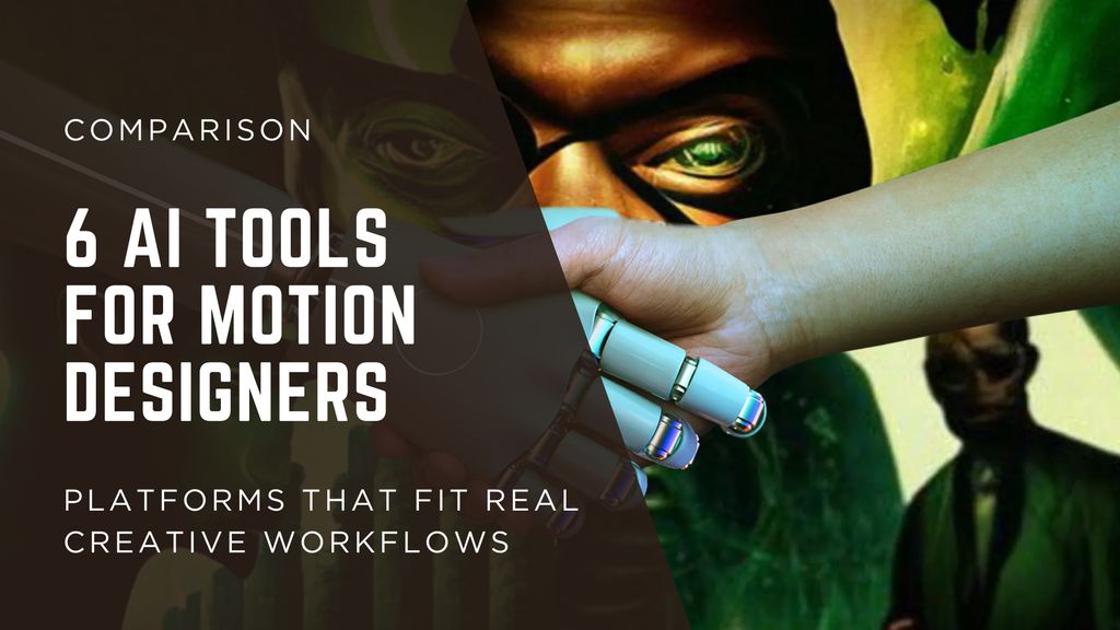 6 AI Tools for Motion Designers That Fit Real Creative Workflows