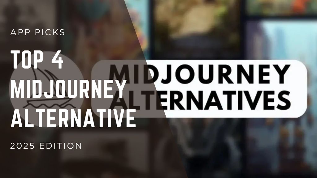 AI-generated digital artwork comparing top Midjourney alternatives for creators in 2025.