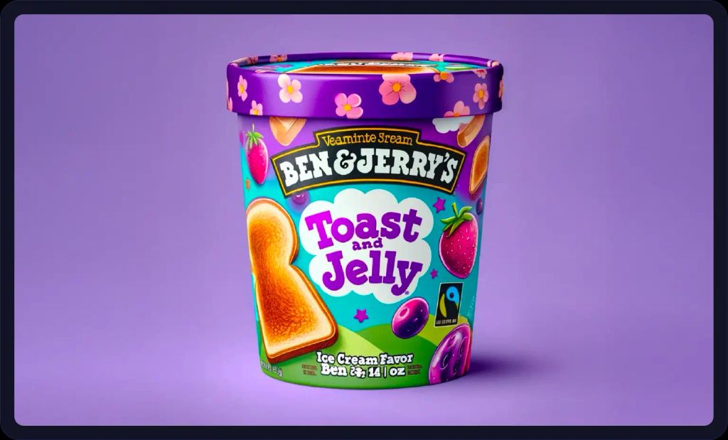 Ben and Jerry’s breakfast ice cream flavor.