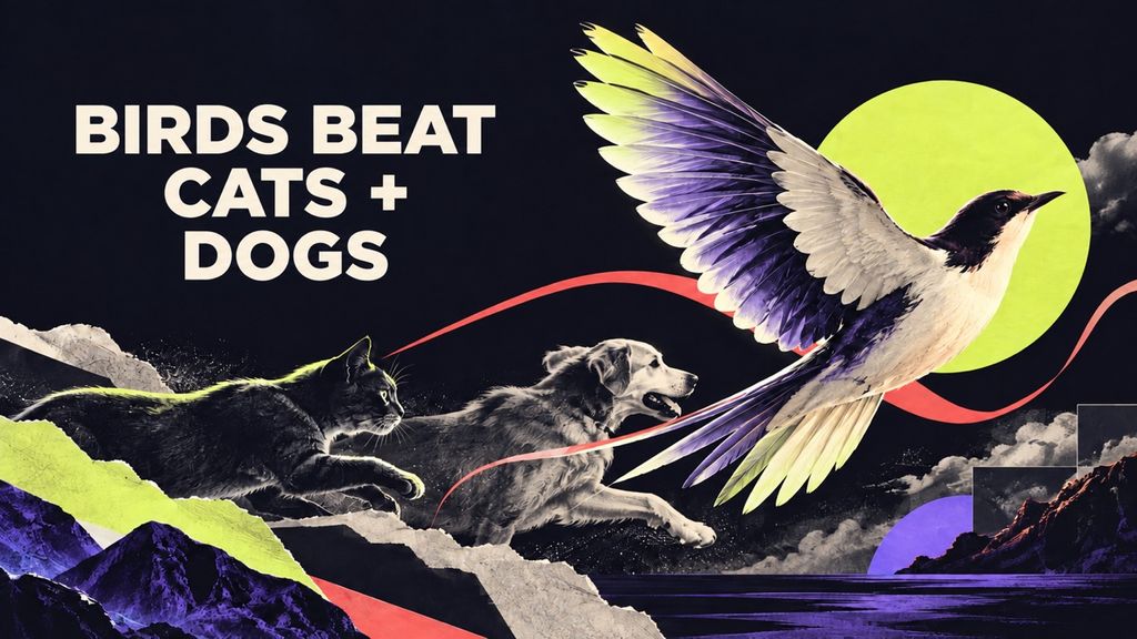 Birds Beat Cats and Dogs editorial comparison cover