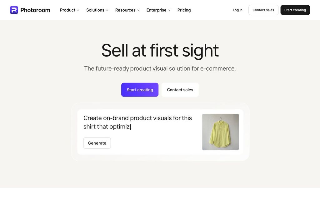 Photoroom official product page screenshot (photoroom-product), September 25, 2026