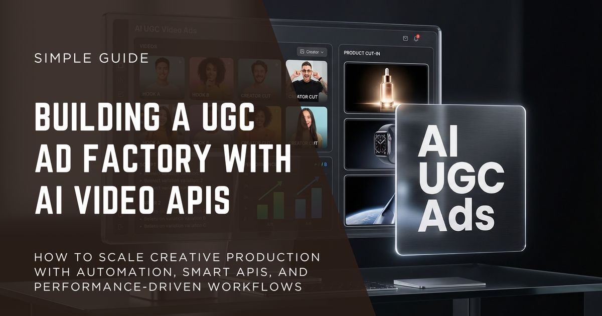 Top 6 AI Video APIs to Build a UGC Ad Factory That Actually Scales