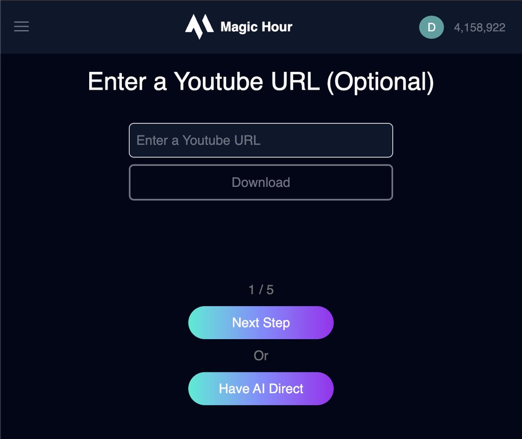 Initial Create Page
