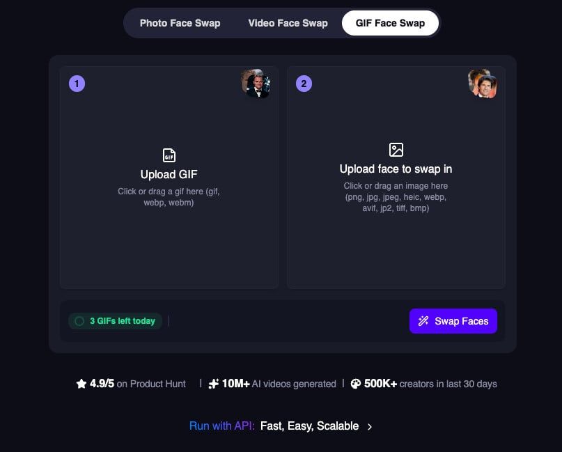 Face Swap GIF Free Tool
