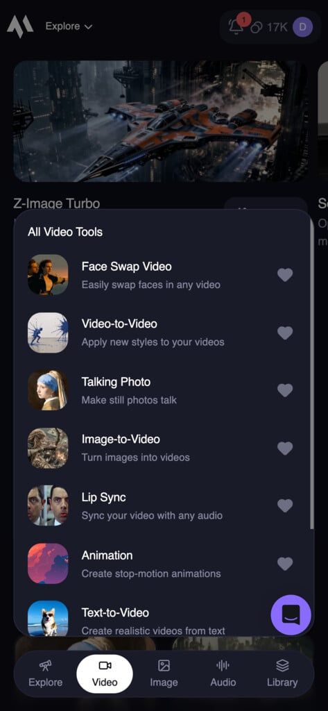 Mobile Navigation Bar on /create Page