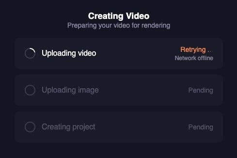 Upload Retry Experience