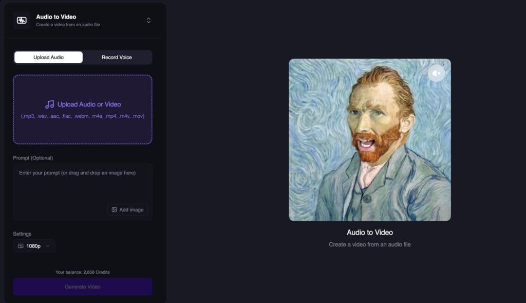 Audio-to-Video Comes to the Dashboard