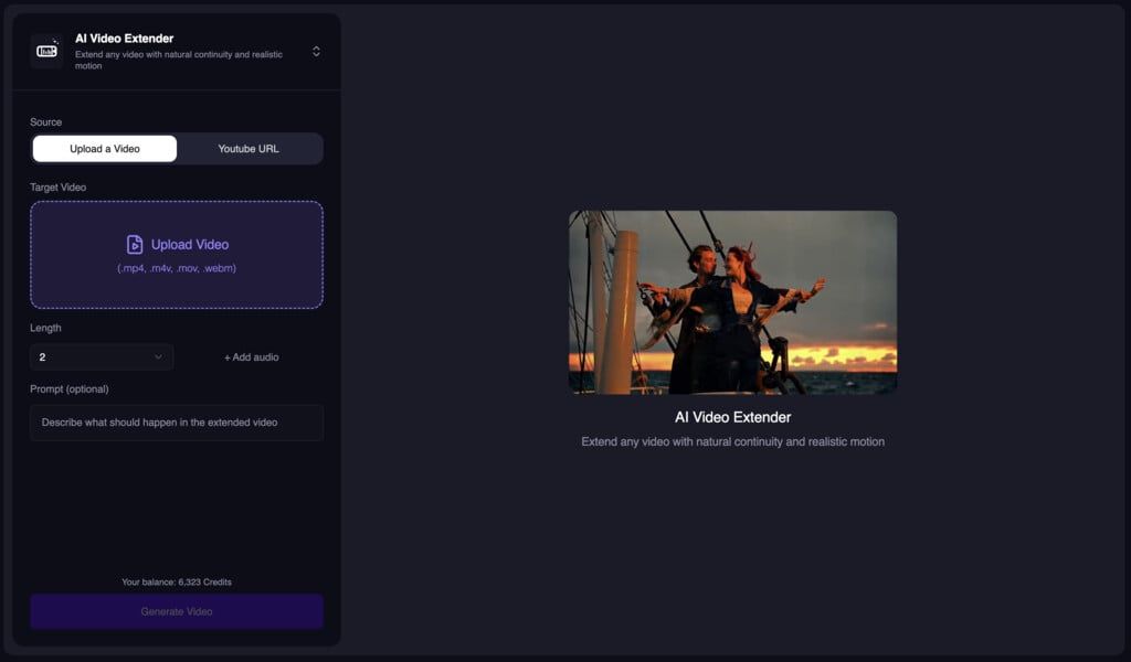 New AI Video Extender