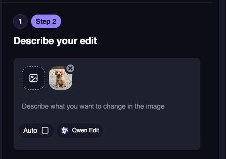 Qwen-Edit Model for AI Image Editor
