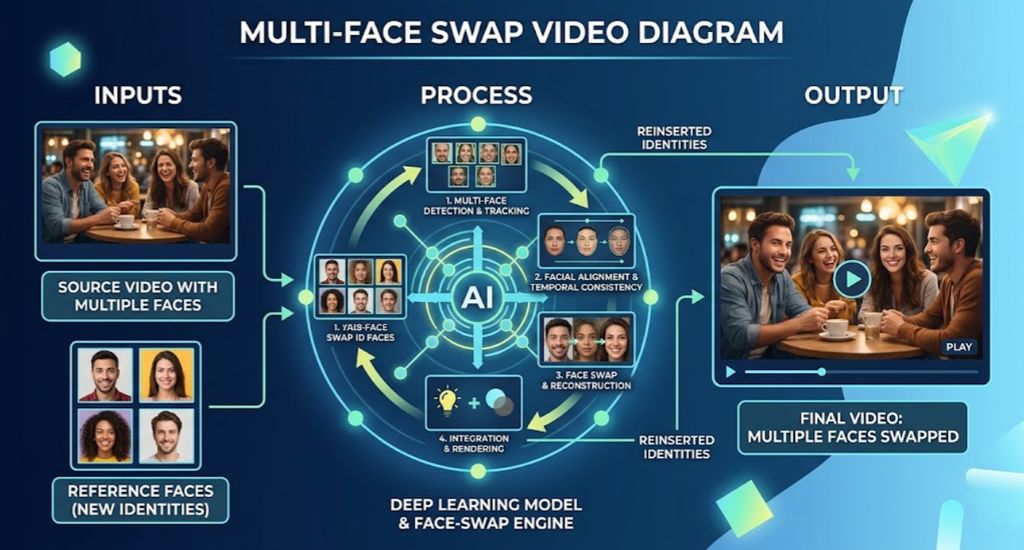 Step-by-Step: How to Create a Multi Face Swap Video