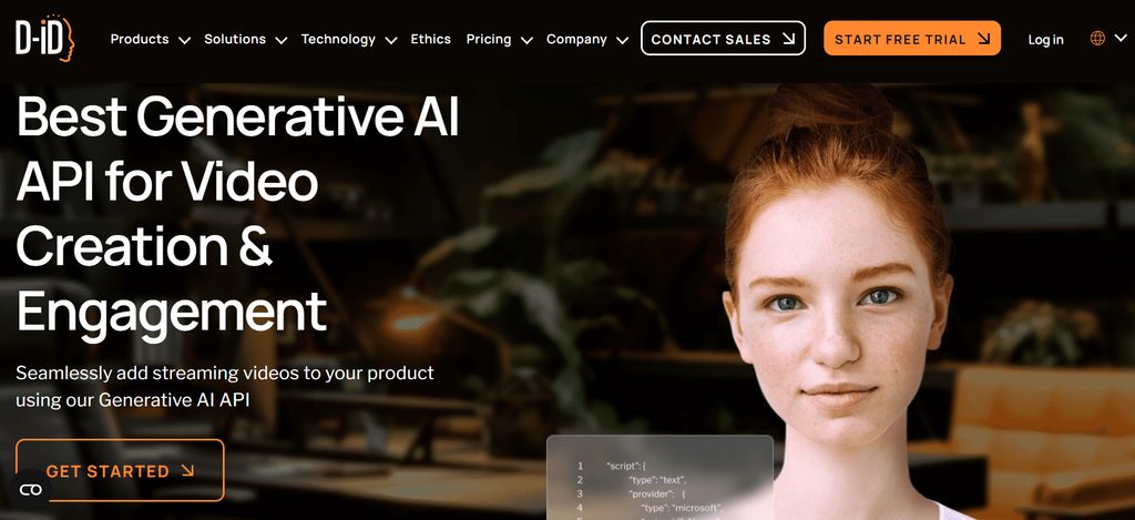 D-ID talking photo API example with AI avatar speaking from a static image