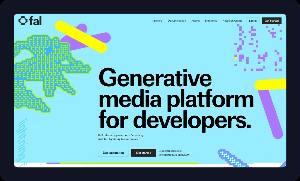 Screenshot of Fal.ai website