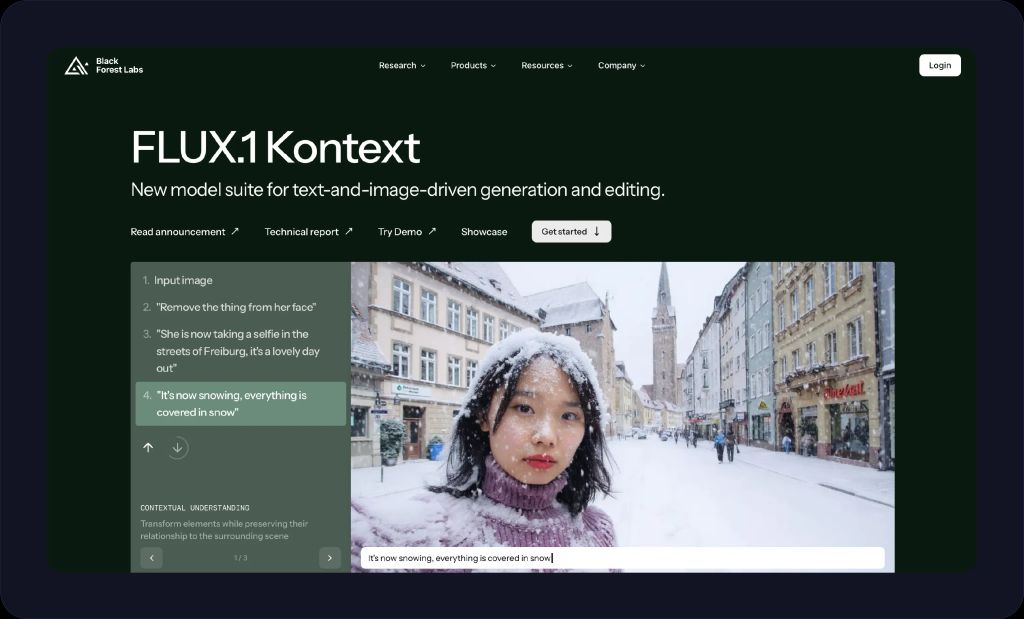 Screenshot of Flux AI art generator.