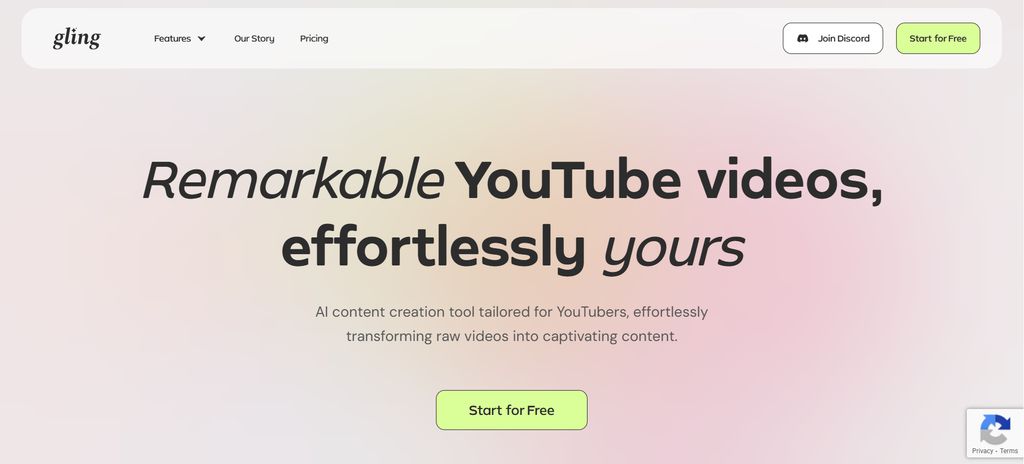 Gling.ai removing silences and adding AI B-roll to YouTube talking-head videos