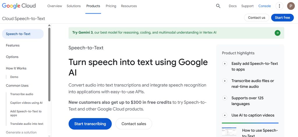 Google Cloud Text-to-Speech