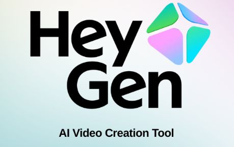 Heygen avatar video editor interface with script panel and presenter preview