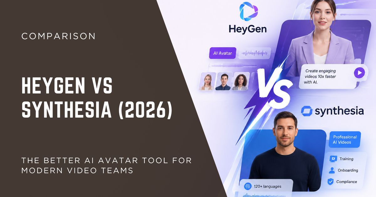 HeyGen vs Synthesia in 2026: The Better AI Avatar Tool for Modern Video ...