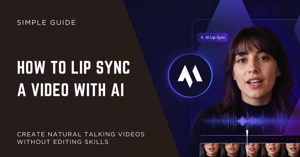 How to Lip Sync a Video With AI (Free, Step-by-Step Guide)