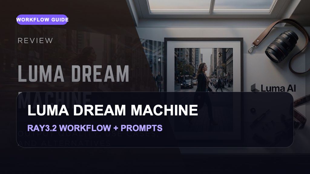 Luma Dream Machine Ray3.2 workflow and prompts guide