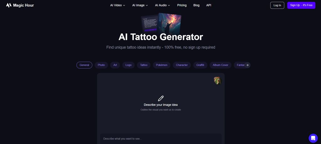 AI-generated tattoo using Magic Hour showing realistic skin placement, shadows, and texture