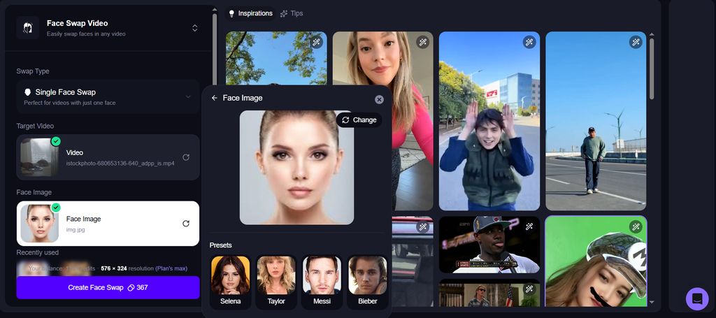 Face image