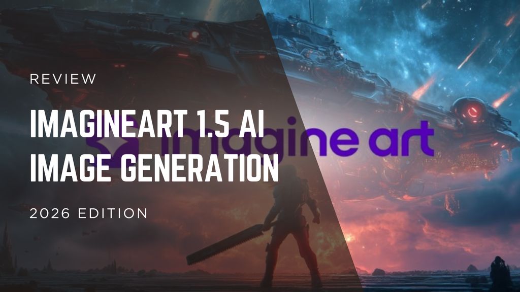 ImagineArt 1.5 AI image generator overview with photorealistic visuals and typography demo