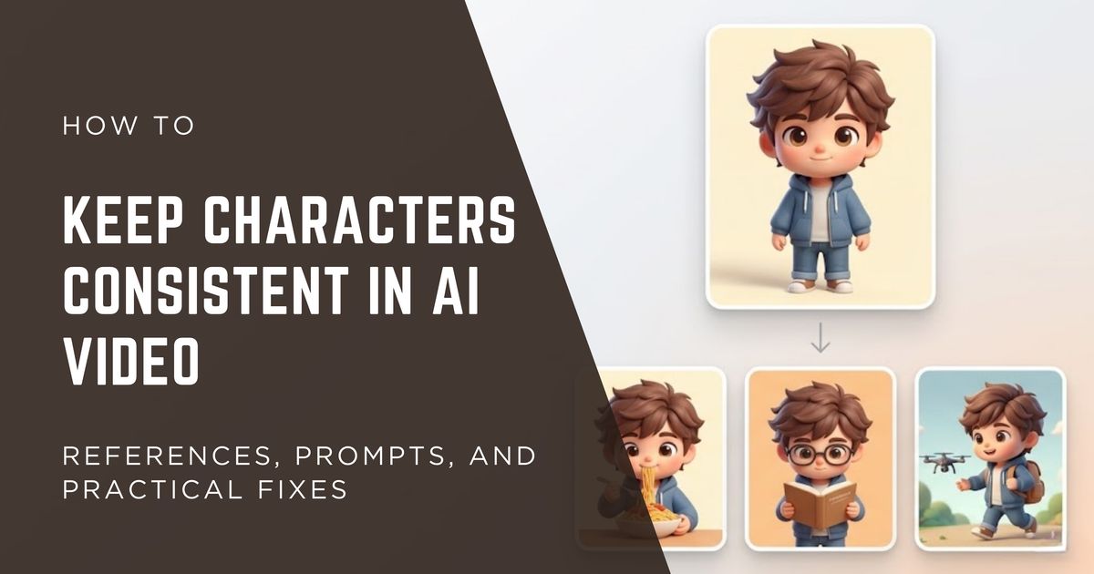 How to Keep Characters Consistent in AI Video (2026): References ...