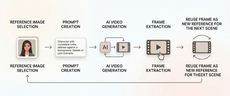 Step-by-step workflow to keep characters consistent in AI video
