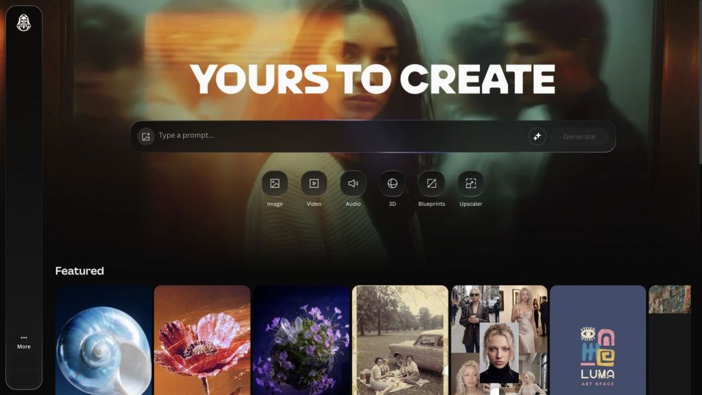 Leonardo's web application with image and video generation tools.