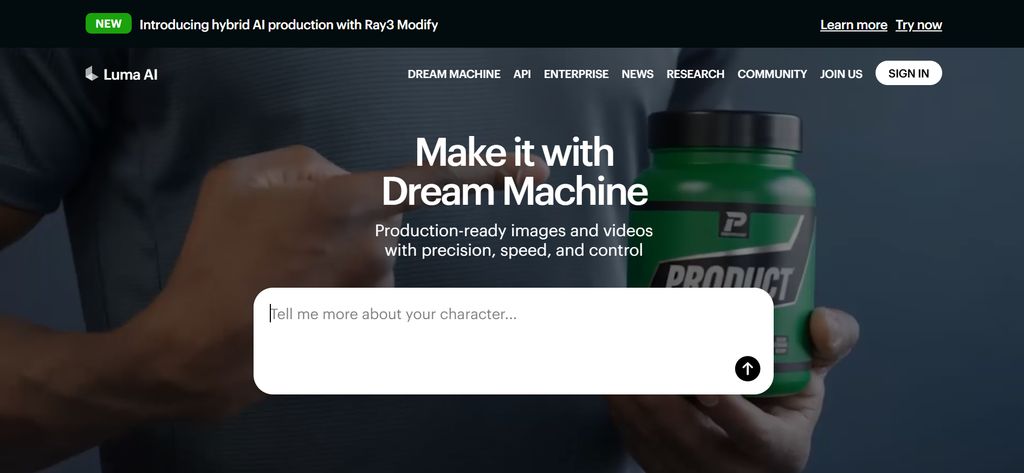 Luma AI 3D scene reconstruction from real-world video footage