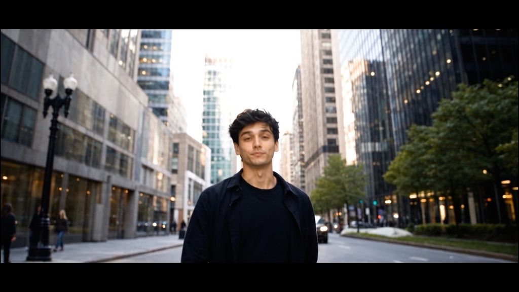 Walking Toward the Camera (Frame 3): original production reference 1 from AI Video Editor, source page 5.