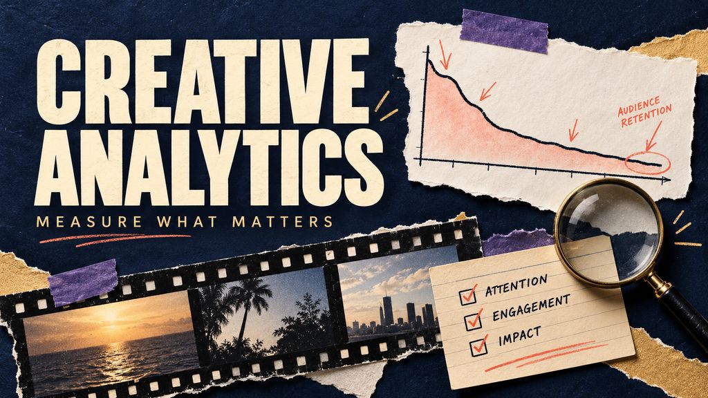 Magic Hour editorial illustration for creative analytics; conceptual artwork, not a measured result.