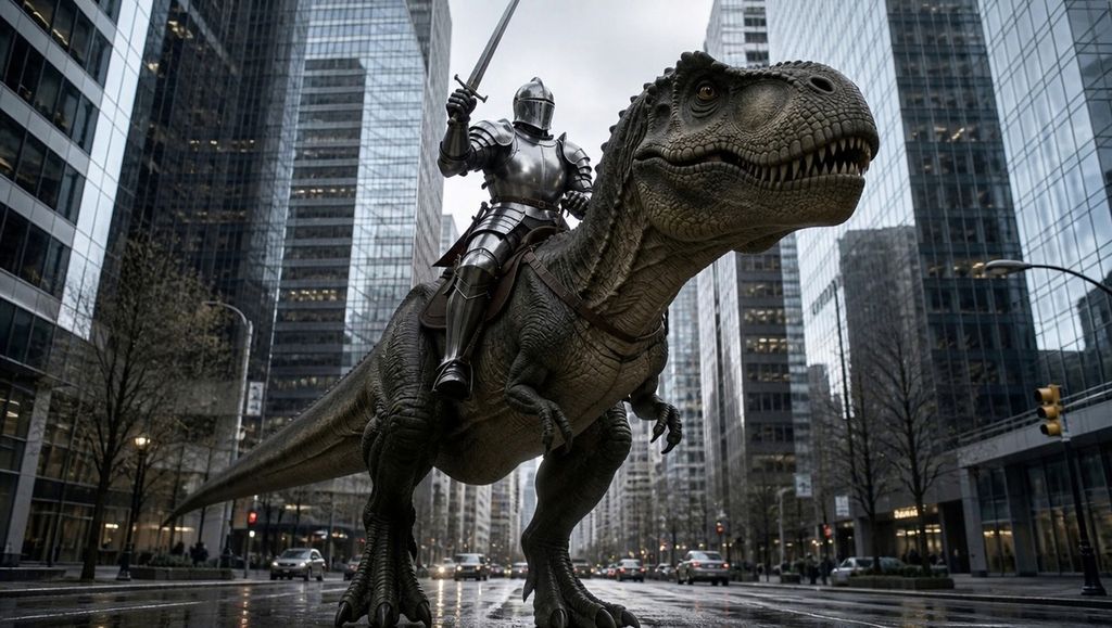 Knight Riding a T-Rex: original production reference 1 from Good Agency, source page 22.