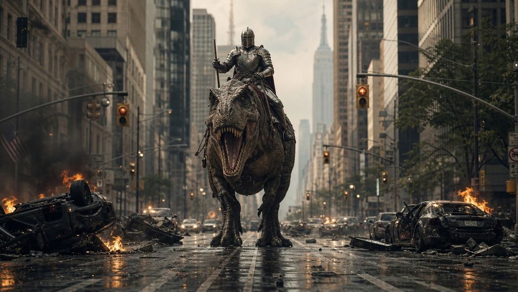 T-Rex in the City Action: original production reference 2 from Good Agency, source page 23.