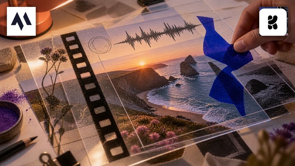 Visual editing studio with Magic Hour and Krea logos