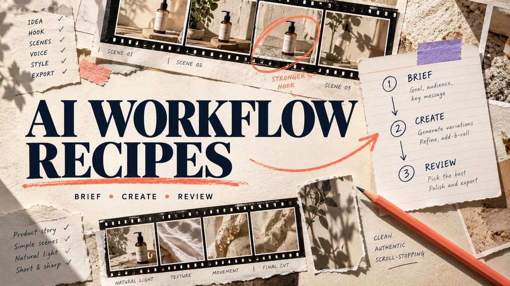 Magic Hour editorial illustration for workflow examples; conceptual artwork, not a measured result.