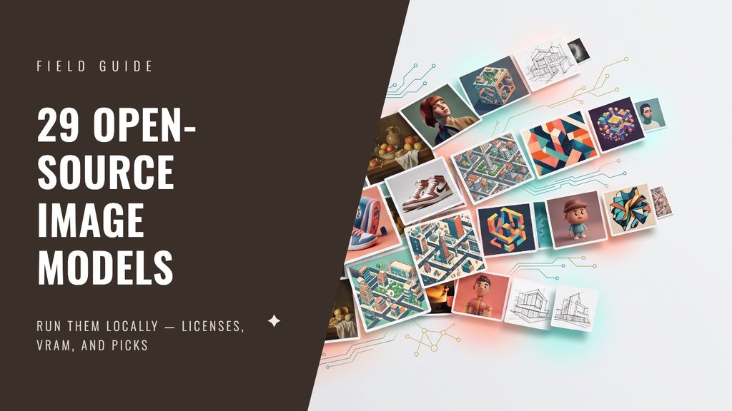 29 open-source image generation models field guide — hero