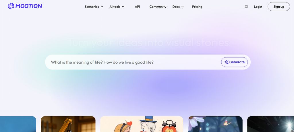 AI-generated camera movement adding motion to a game teaser scene