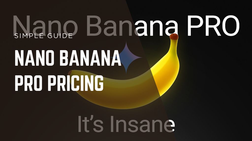 Nano Banana Pro interface with pricing overview banner