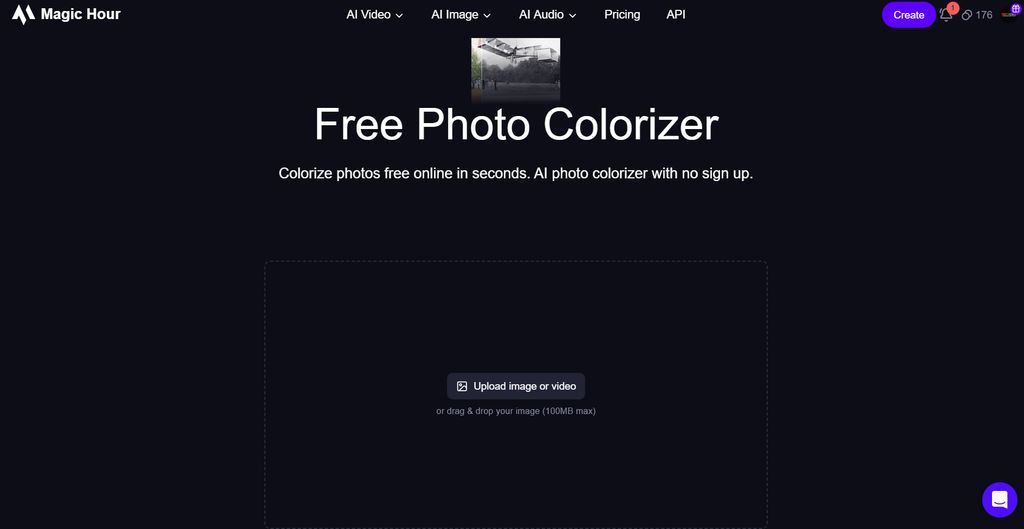 Open Magic Hour Photo Colorizer