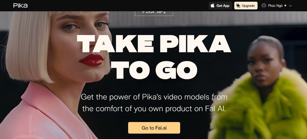 Pika portrait animation creating a stylized talking photo