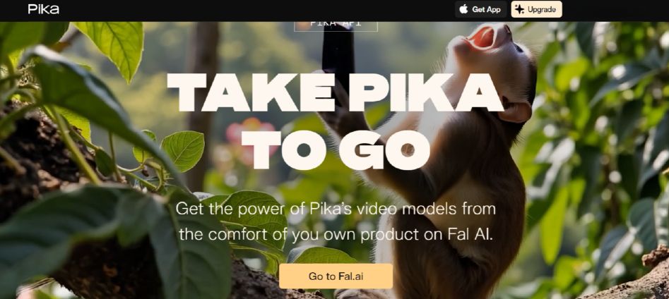 Pika image-to-video generation interface with prompt controls