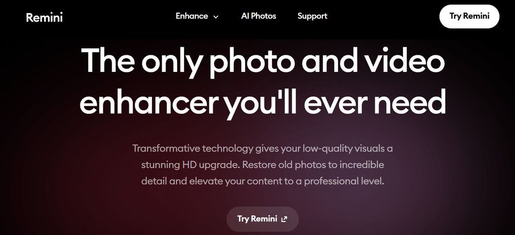 Remini retouch