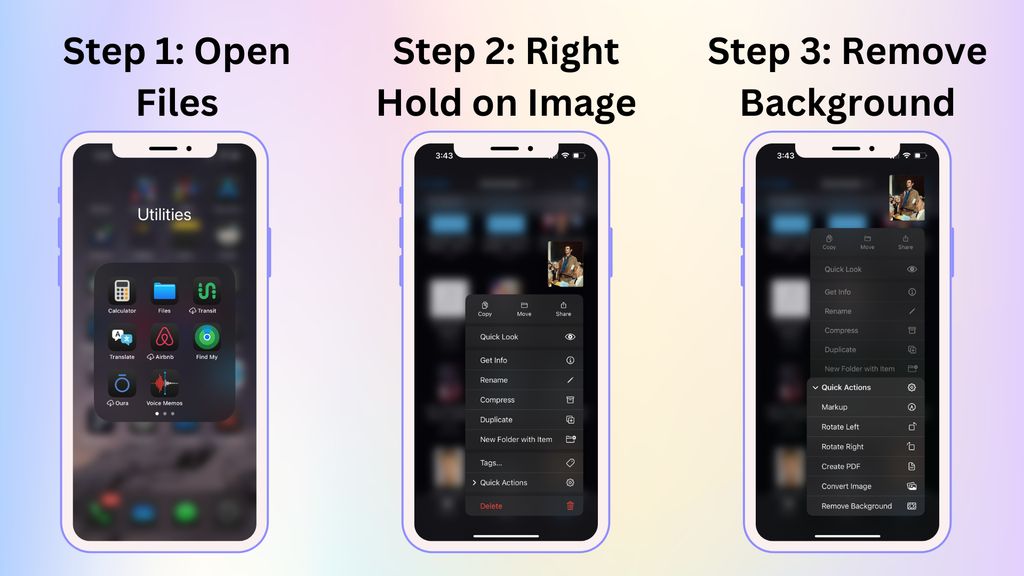 Remove Background Files