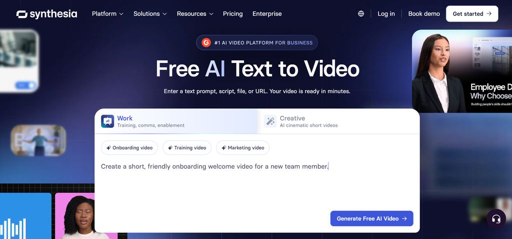 synthesia text to video