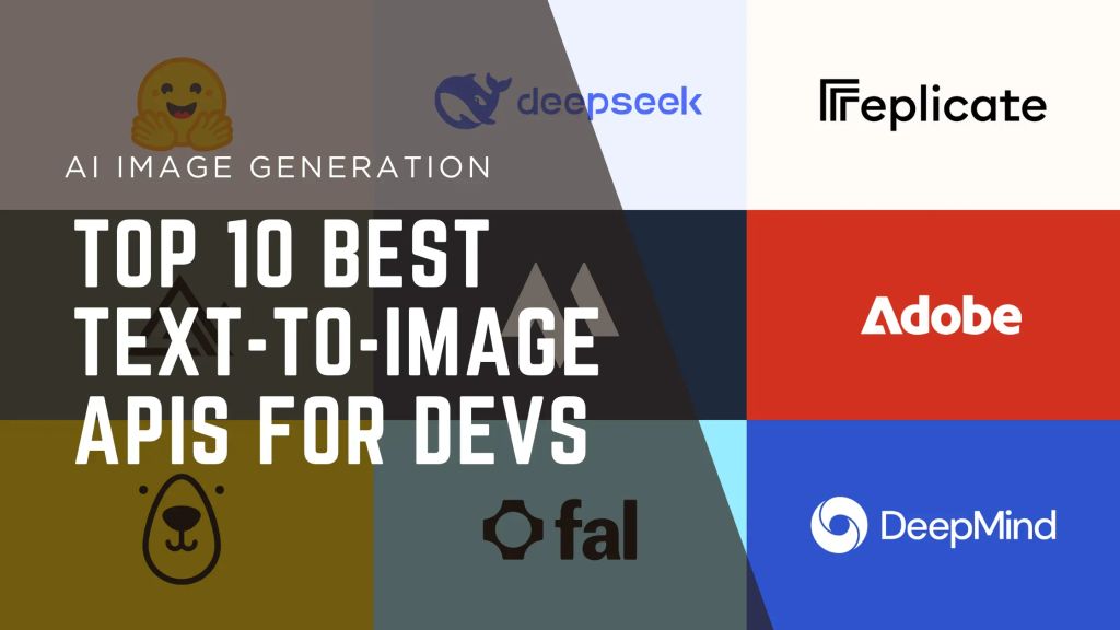 Collage of logos from the best text-to-image APIs.