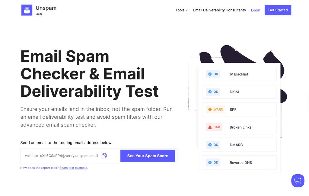 Unspam Homepage