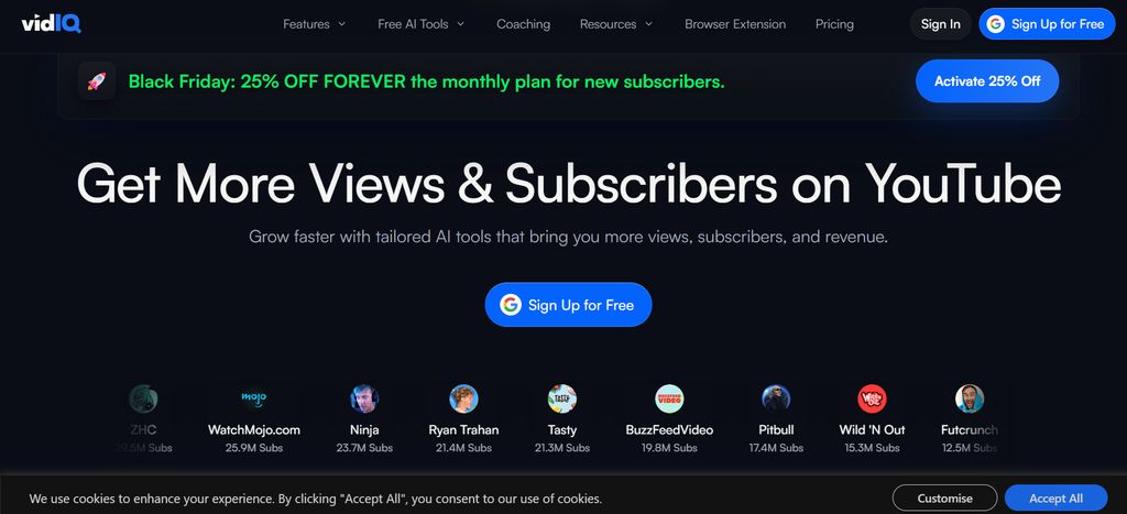vidIQ interface extracting frames from a video with overlay options and frame selection for authentic YouTube thumbnail creation